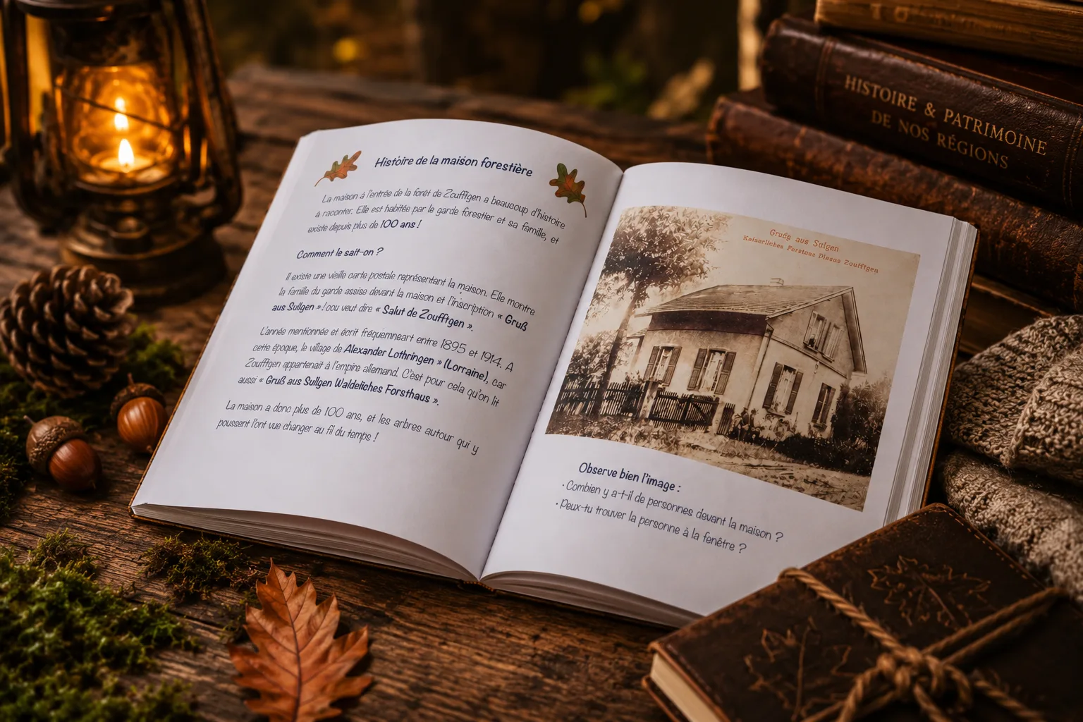 Page historique sur la maison forestière de Zoufftgen extraite de l’album